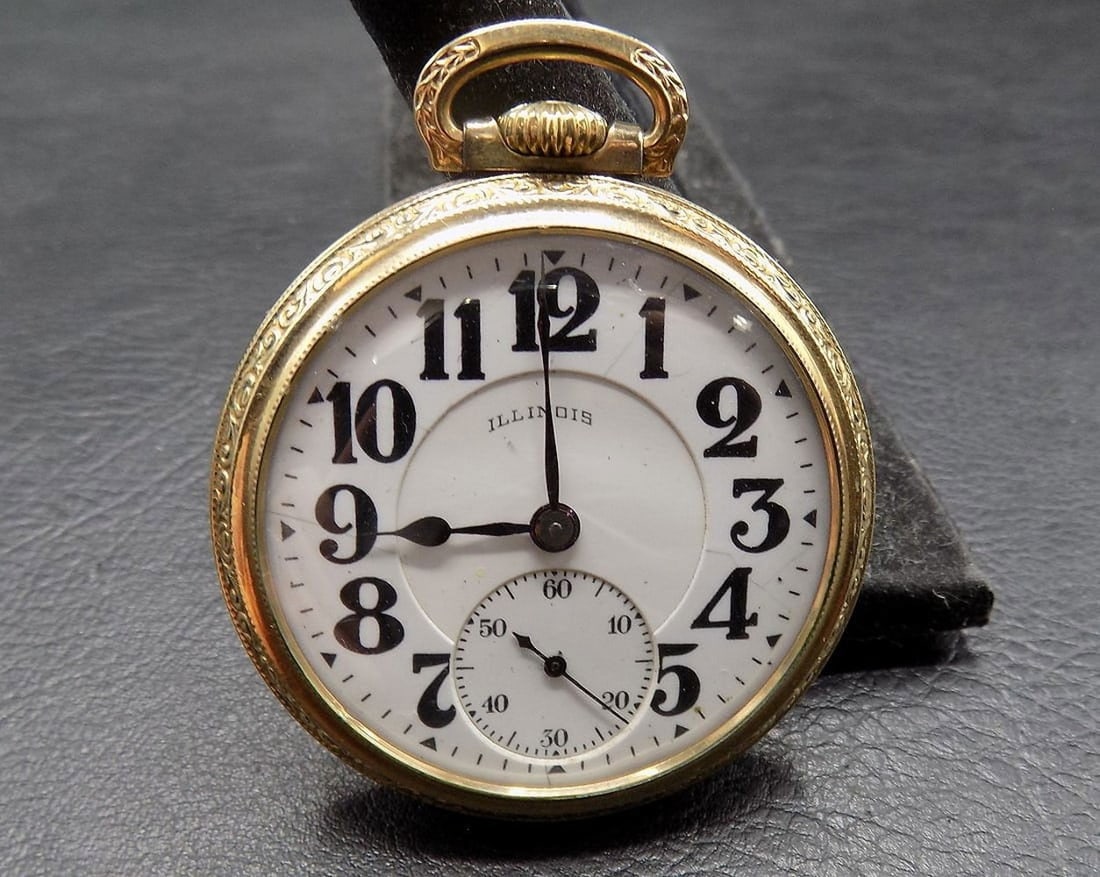 Antique Illinois Bunn Special Railroad 21 jewel pocket watch (1 of 7)