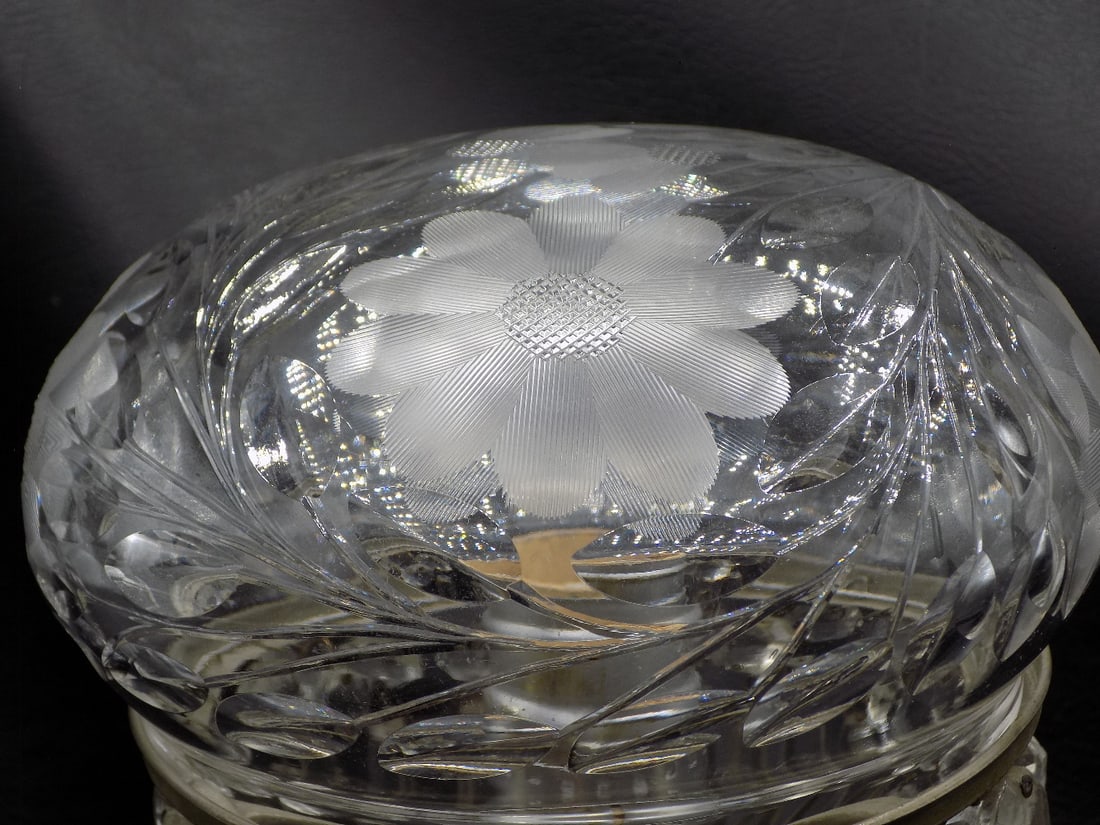 Vintage cut glass table lamp attributed to Pairpoint - 3