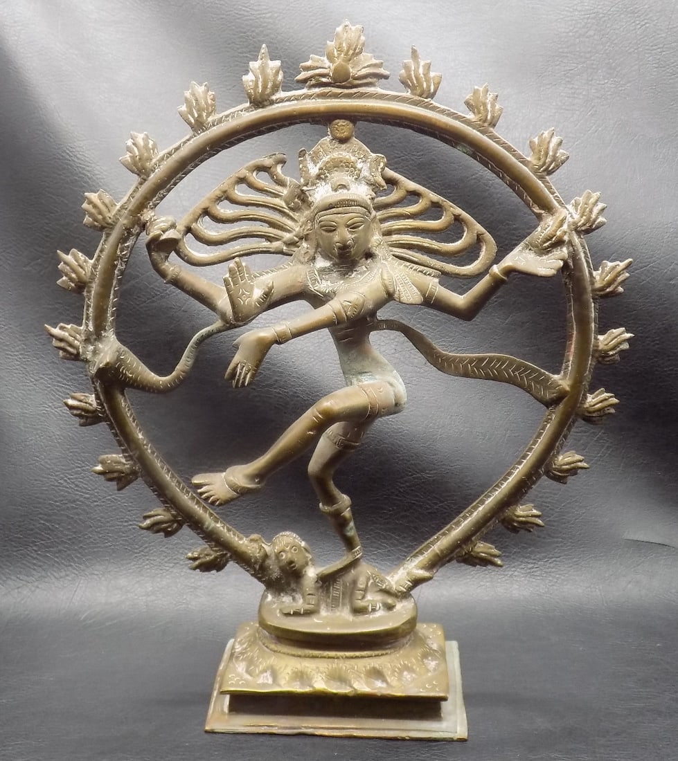 Vintage bronze middle east Lord Shiva statue (1 of 8)