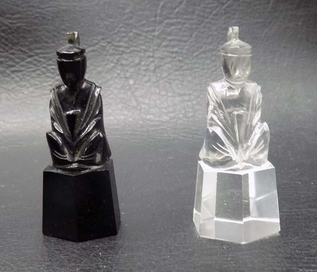 Vintage cut crystal chess set - 4