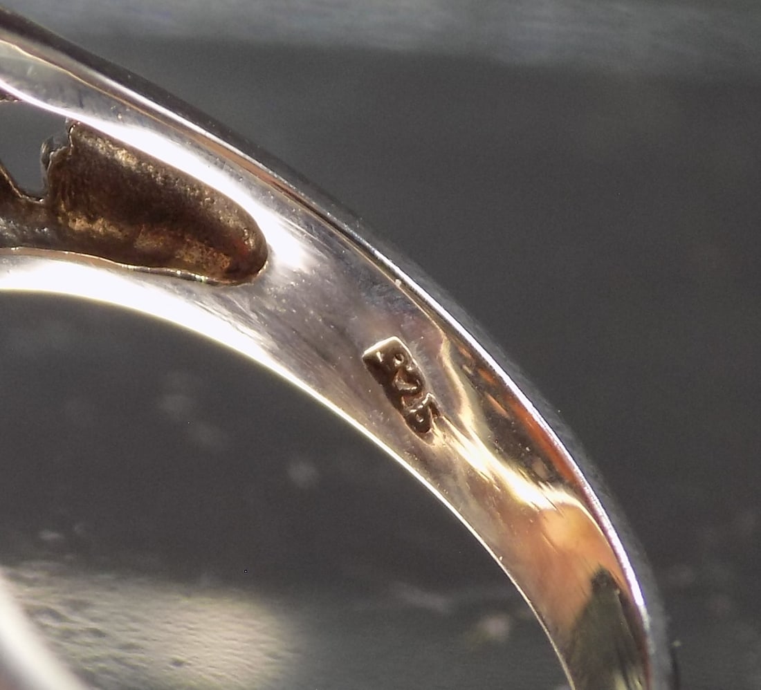 Beautiful 10 ct citrine sterling silver ring - 5