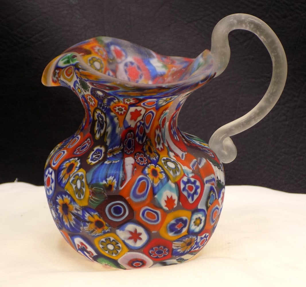 Beautiful vintage Murano Frantelli Toso millefiori art glass vase (1 of 7)