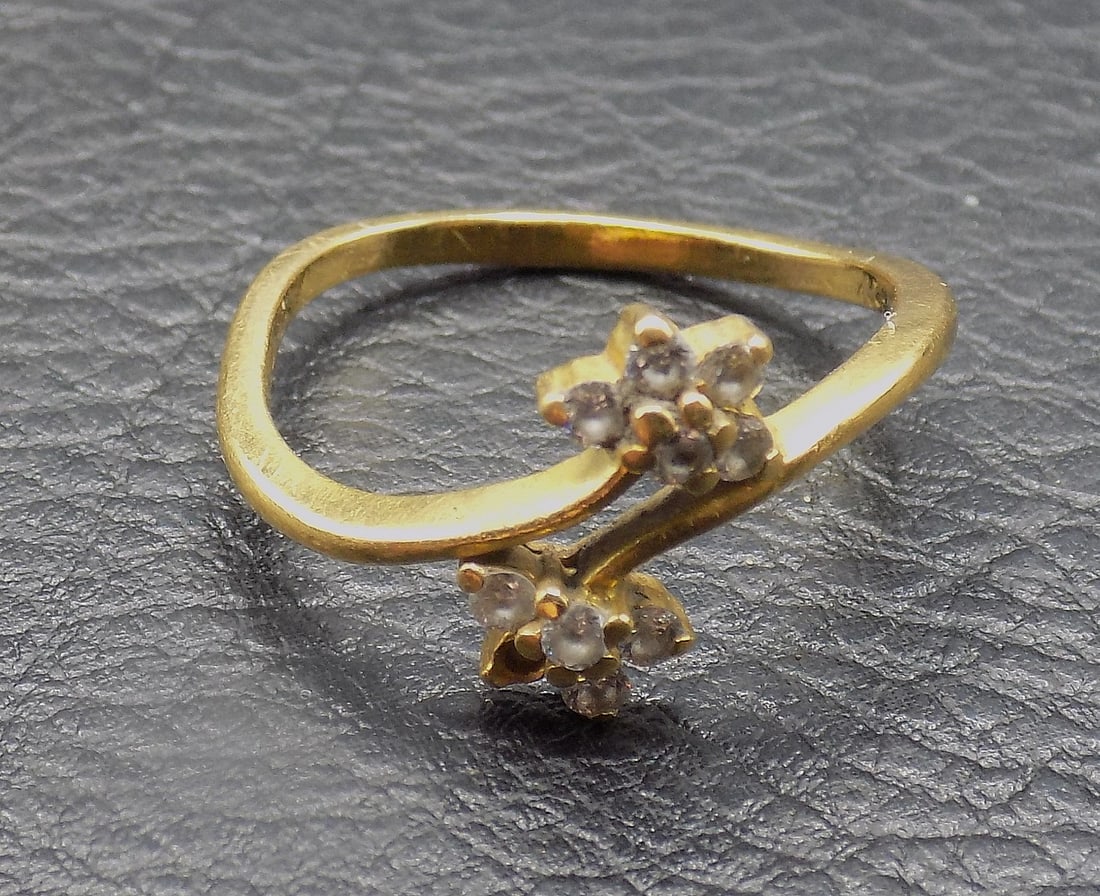 22k gold and diamond ring - 2
