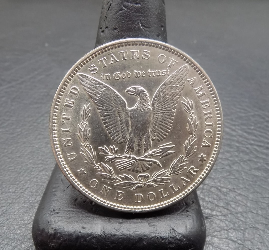Uncirculated 1885 Morgan silver dollar. - 2