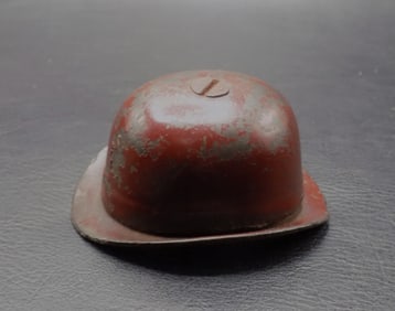 Early 1900 early cast iron Pass Around The Hat bank.