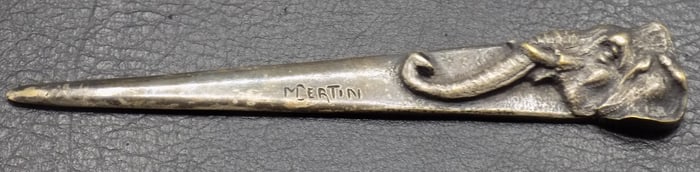 Antique elephant letter opener