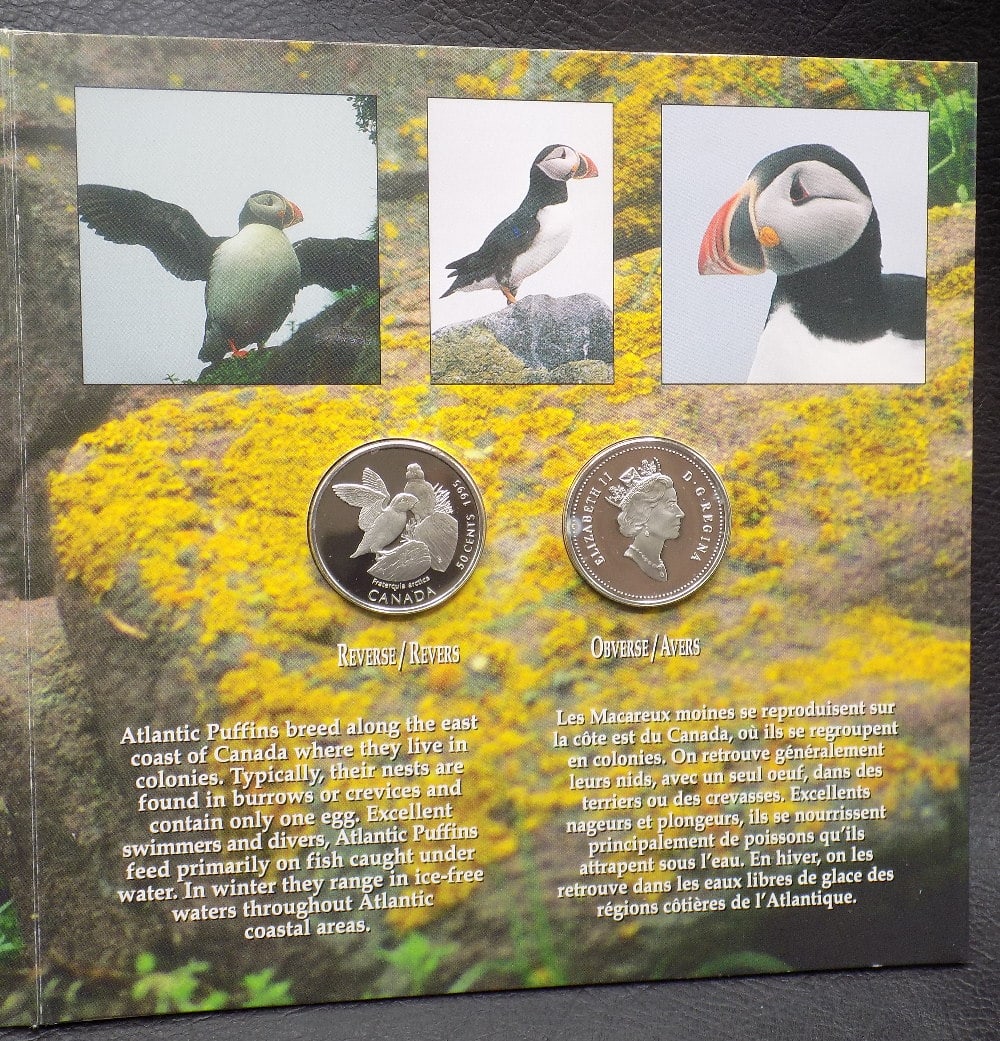 1995 Canada on the Wing Birds of Canada proof coins in original holder (1 of 6)