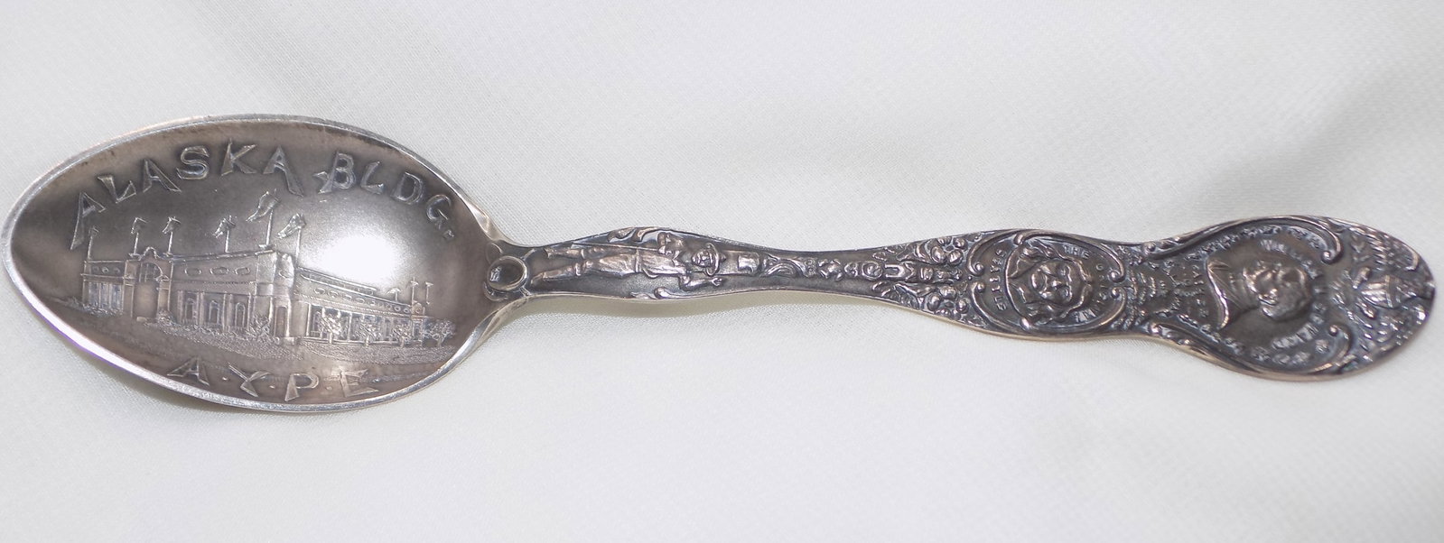 Fancy vintage Alaska Yukon Pacific Expo sterling silver spoon (1 of 8)
