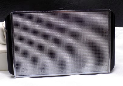 Art Deco  metal business card holder