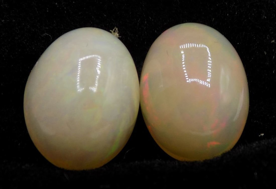 Two Australian natural fire opals - 3