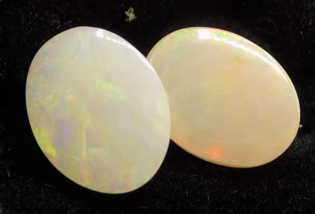 Two Australian natural fire opals - 5