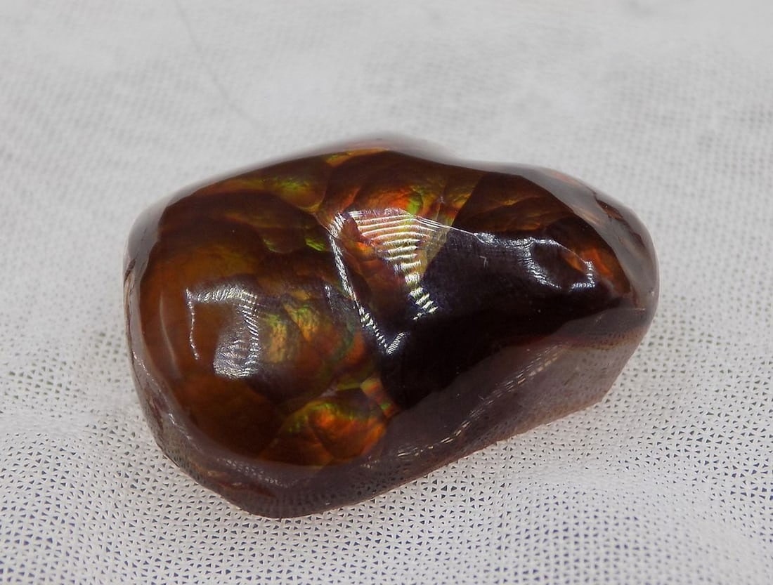 Beautiful 5 ct natural fire agate gemstone - 2