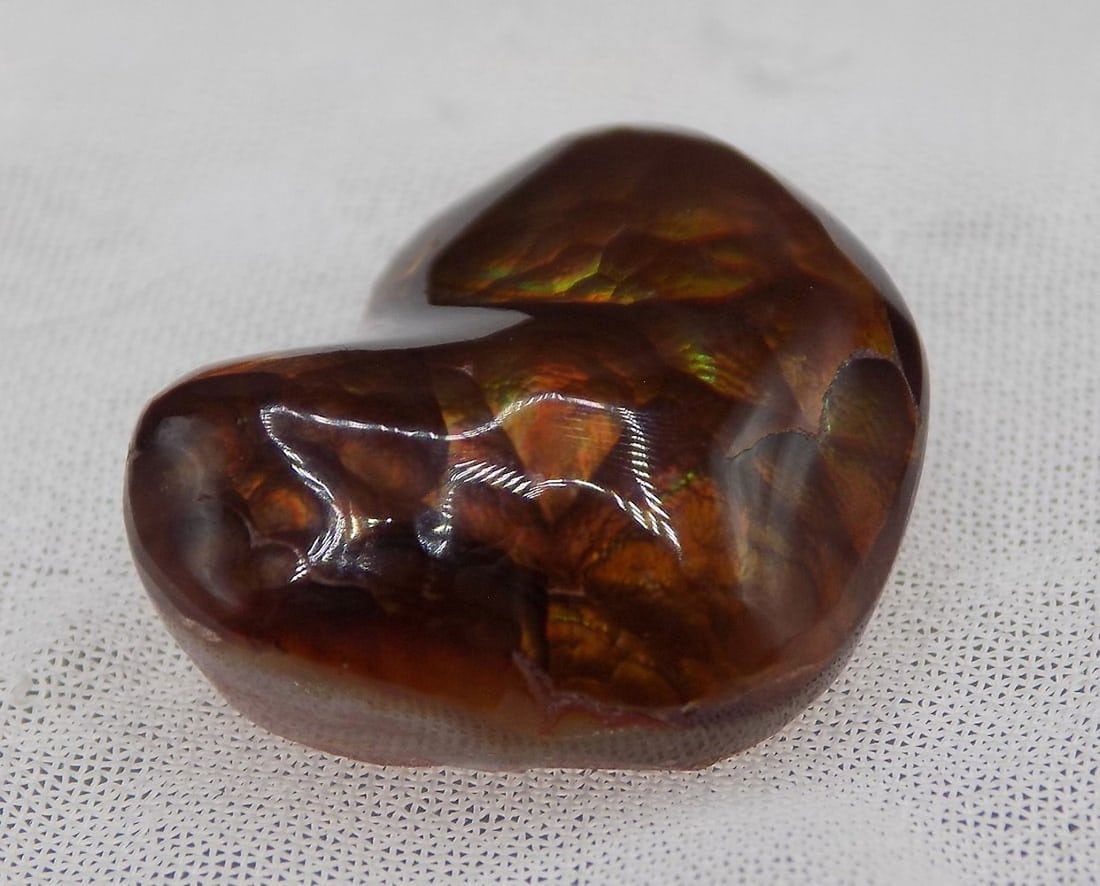 Beautiful 5 ct natural fire agate gemstone - 3
