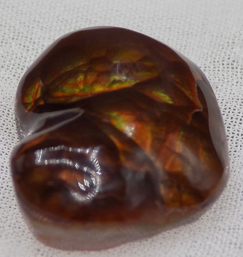 Beautiful 5 ct natural fire agate gemstone - 4
