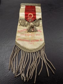 Antique Fireman’s Commemorative Ribbon 1881 Cornen Hose Company 2