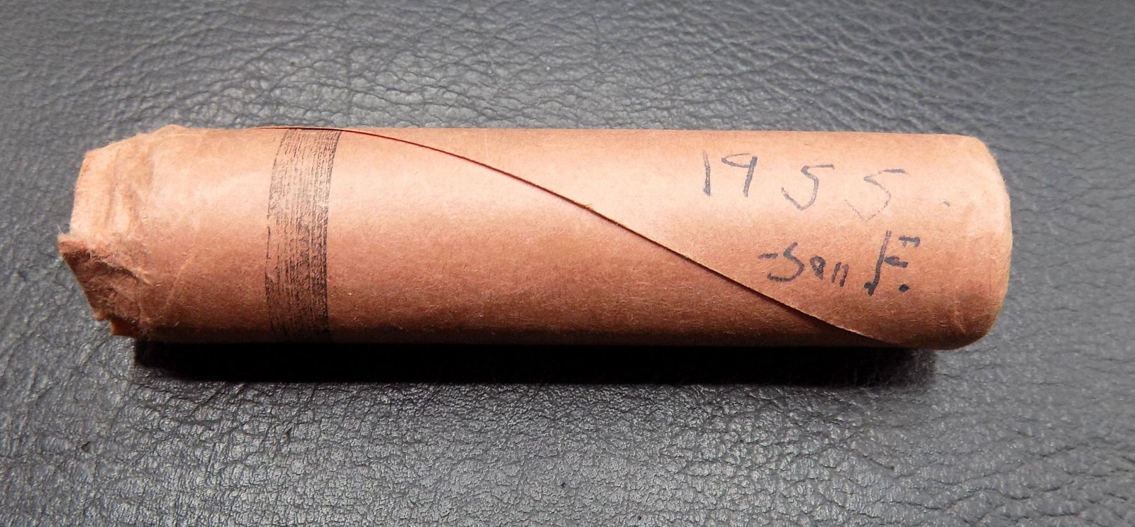 Uncirculated 1955 S roll of Wheat pennies (1 of 3)