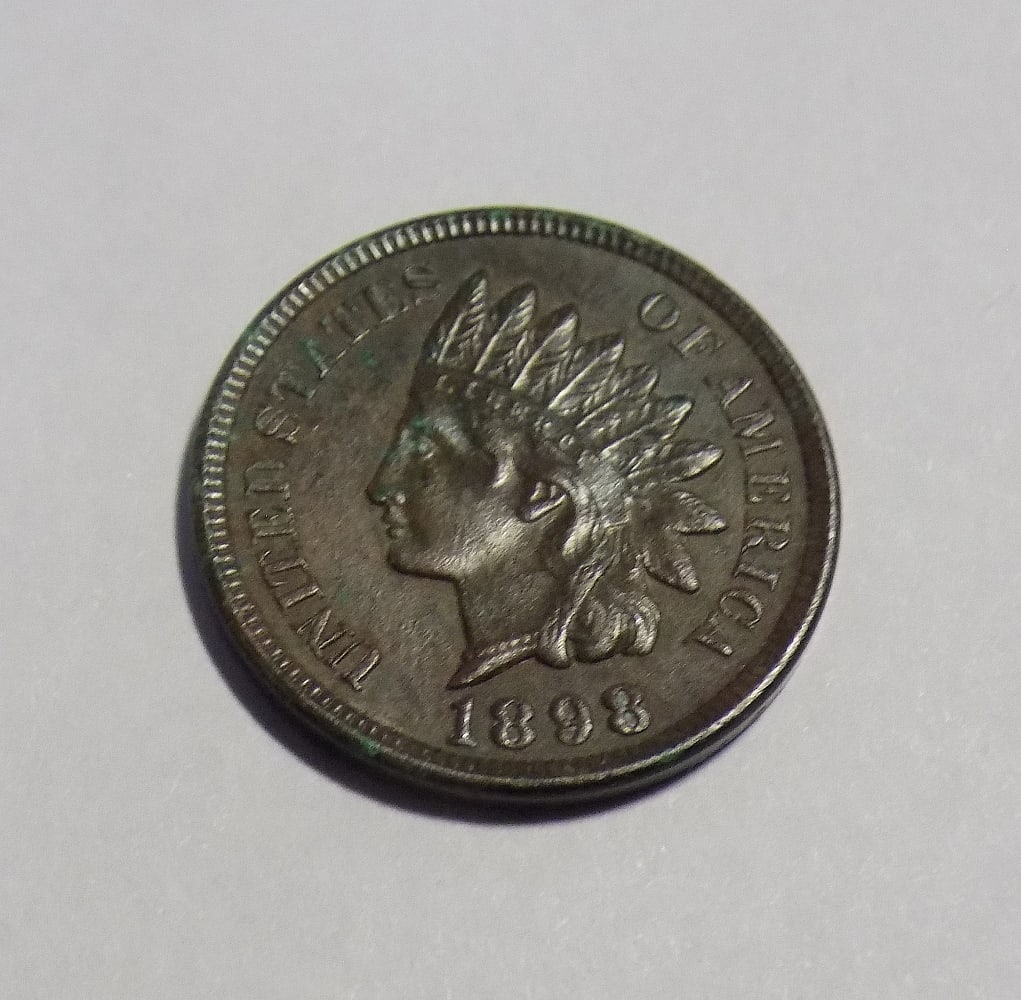 1898 uncirculated Indian head penny (1 of 2)