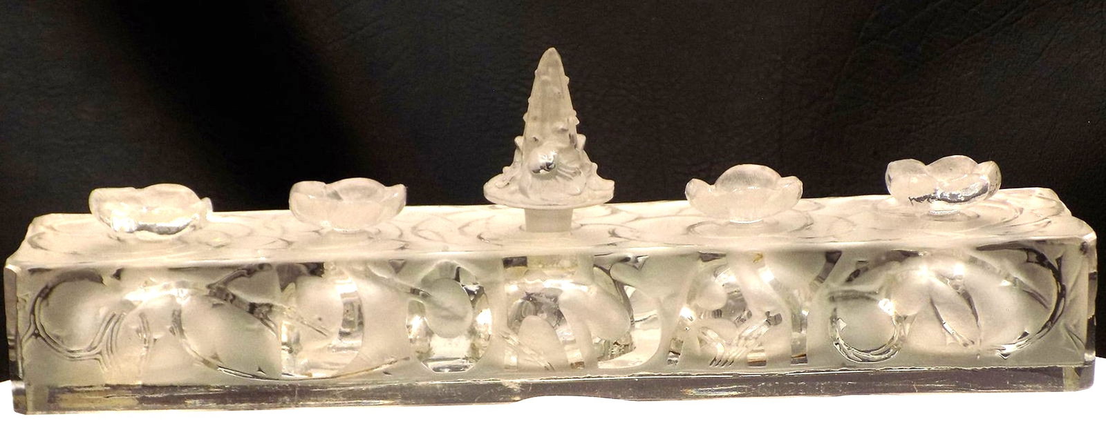 Rare antique signed R. Lalique art glass La Renommee D?Orsay perfumes tester (1 of 6)