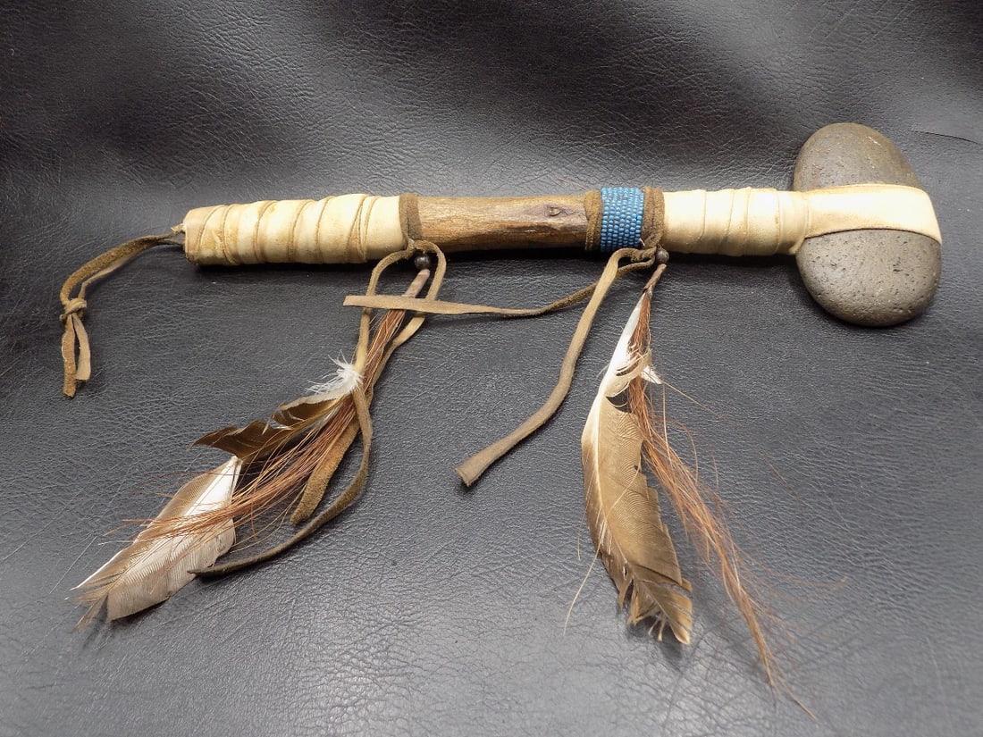 Vintage Native American Indian war club (1 of 8)
