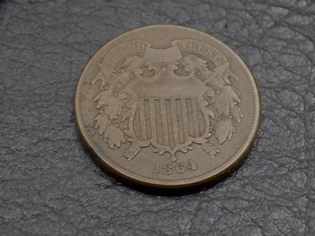 Civil war 1864 2 cent piece (1 of 2)