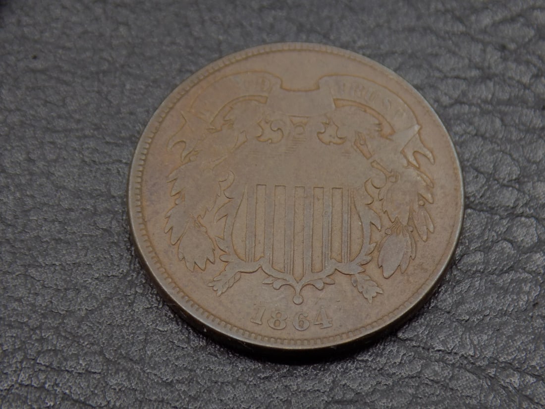 Civil war 1864 2 cent piece (1 of 2)