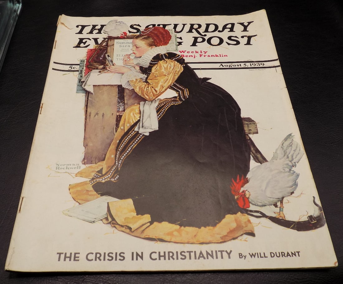 1939 Saturday evening post: 1939 Saturday evening post. 13 ½ by 10 ¾ . 11 oz.