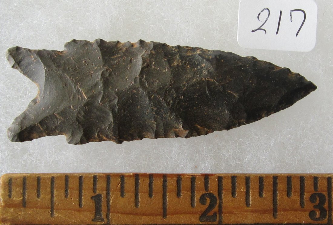 Great Stone 3 inch Arrow Head or Spear Head. In good: Great Stone 3 inch Arrow Head or Spear Head. . In good condition as shown in photos. They are all sold with no provenance as I do not know what to call them, you will be the expert