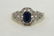 Beautiful 10 K GOLD , 1/2 CT. Sapphire & Diamond ring