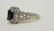 Beautiful 10 K GOLD , 1/2 CT. Sapphire & Diamond ring - 3