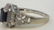 Beautiful 10 K GOLD , 1/2 CT. Sapphire & Diamond ring - 5