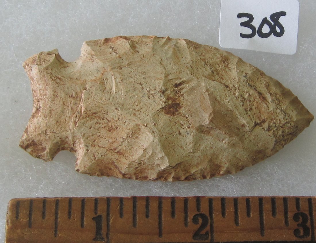 Great Stone 3 inch Arrow Head or Spear Head. In good: Great Stone 3 inch Arrow Head or Spear Head. . In good condition as shown in photos. They are all sold with no provenance as I do not know what to call them, you will be the expert