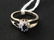 10K Sapphire and Diamond Ring. - 2