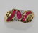 10K Ruby and Diamond Fashion Ring.