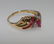 10K Ruby and Diamond Fashion Ring. - 2