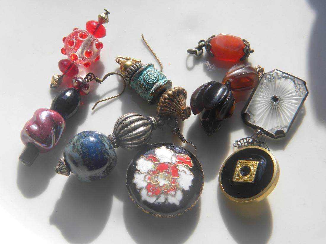 Group of sterling and turtle Shell Pendants: Group of Pendants, one is sterling, one is turtle Shell