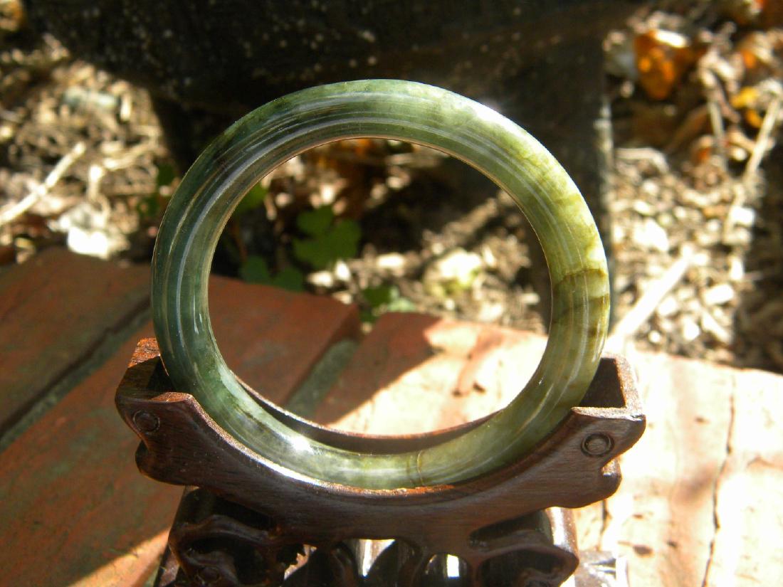 Natural Grade A Jadeite Bangle Bracelet (1 of 3)