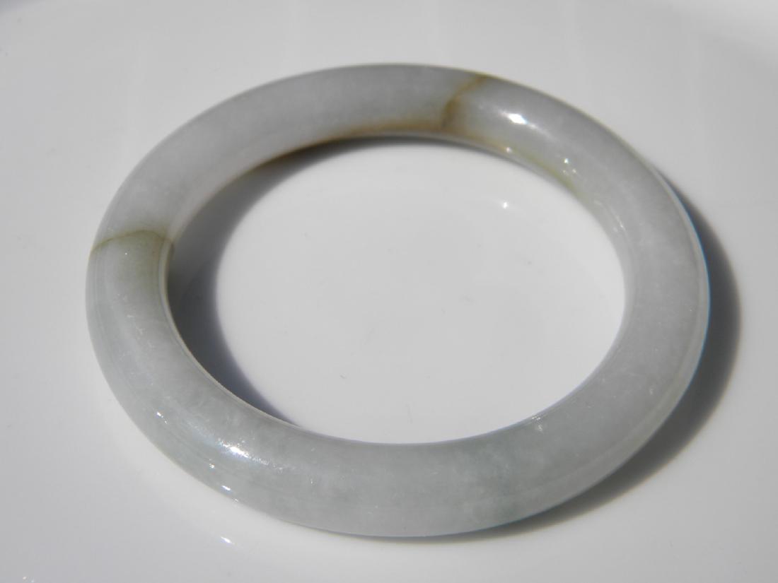 Natural Green Jadeite Bangle Bracelet (1 of 3)