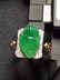 18K Gold Diamond Green Jadeite Frog Men's Ring