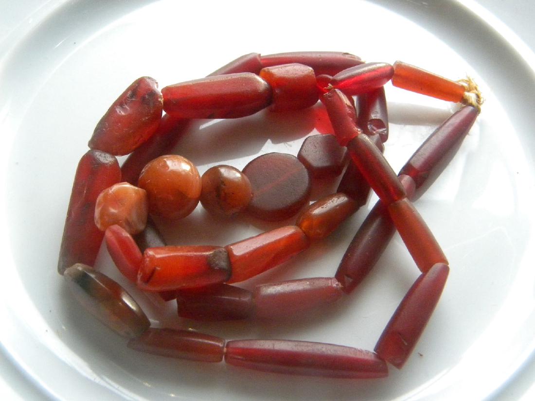 Antique Carnelian Bead Necklace (1 of 6)