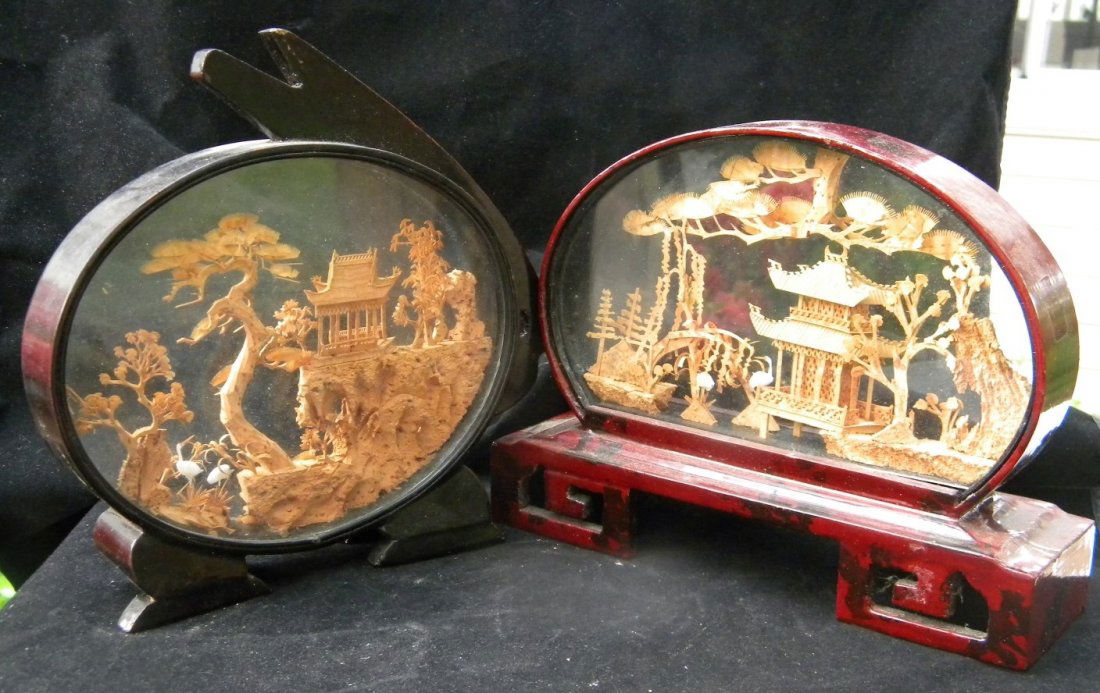 Two Carved Building Display (1 of 4)