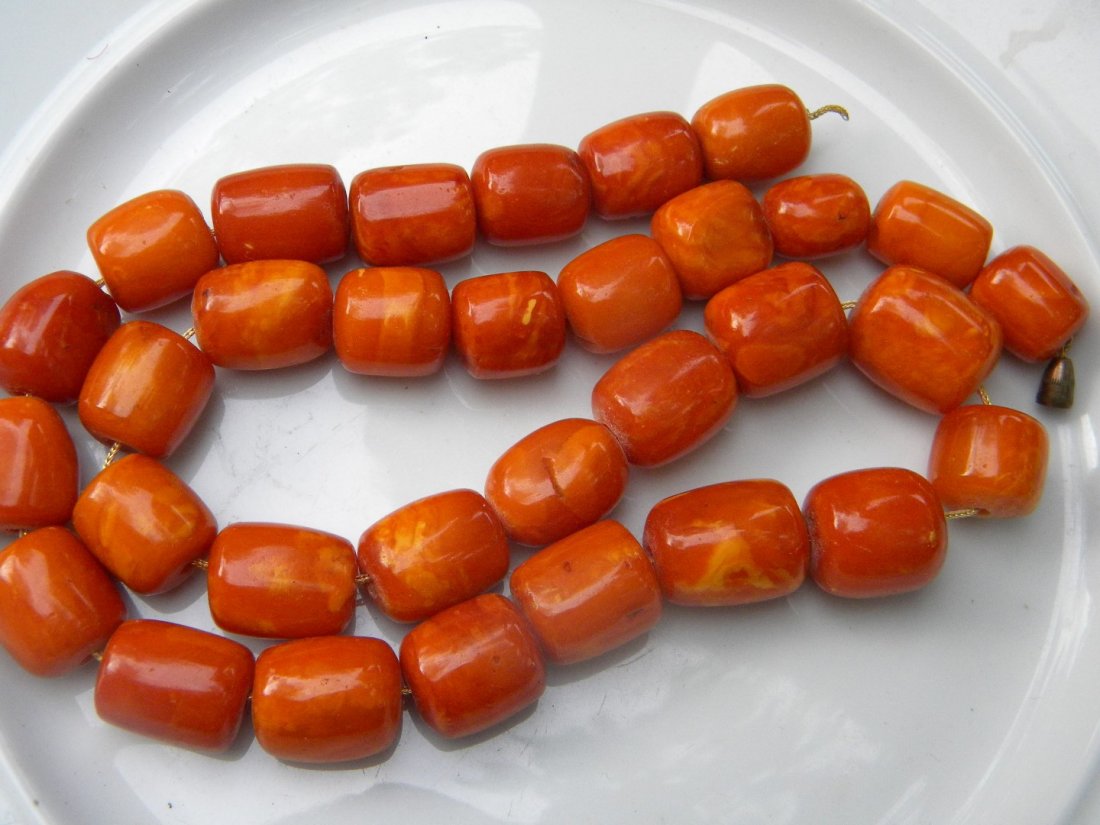 Antique Butter Scotch Amber Necklace (1 of 5)