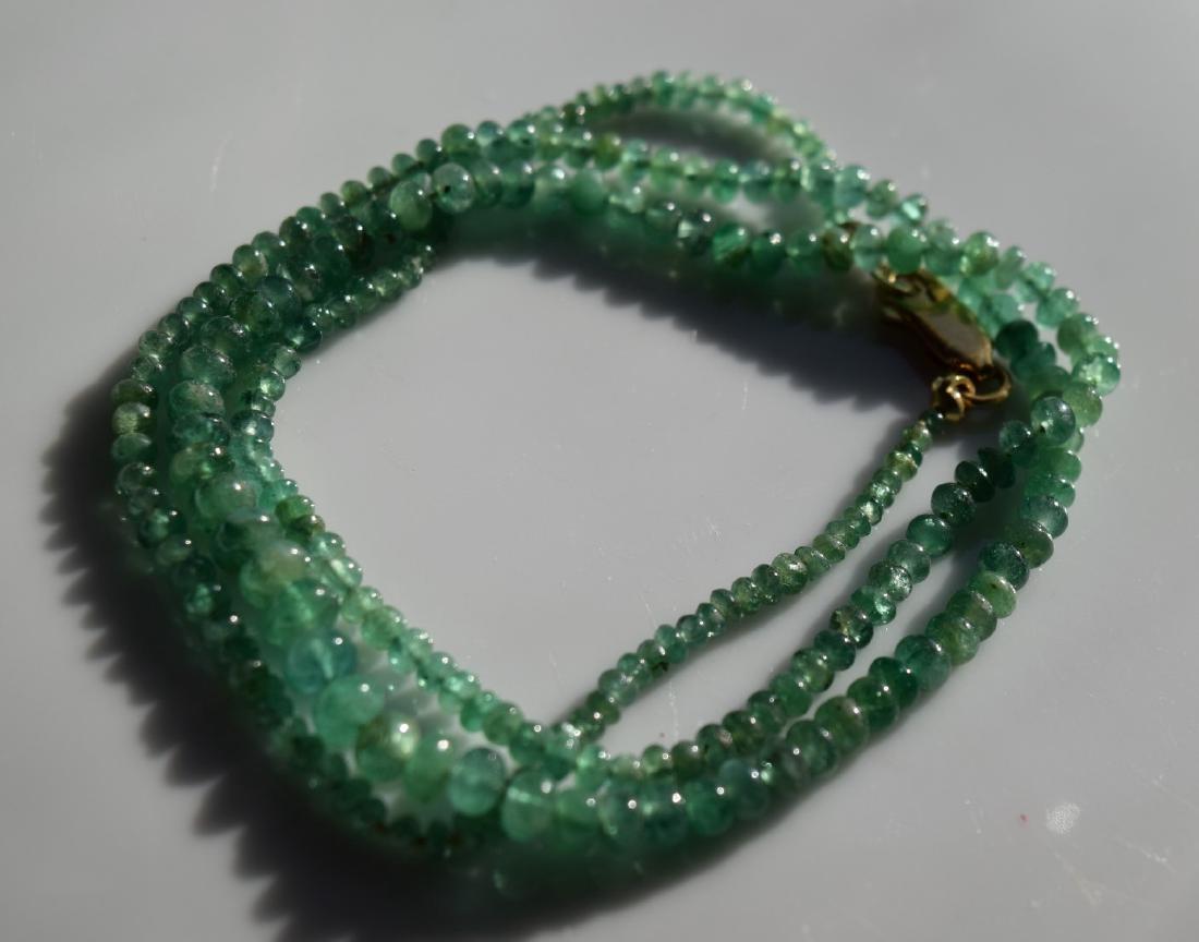 Antique Emerald Bead Necklace (1 of 3)