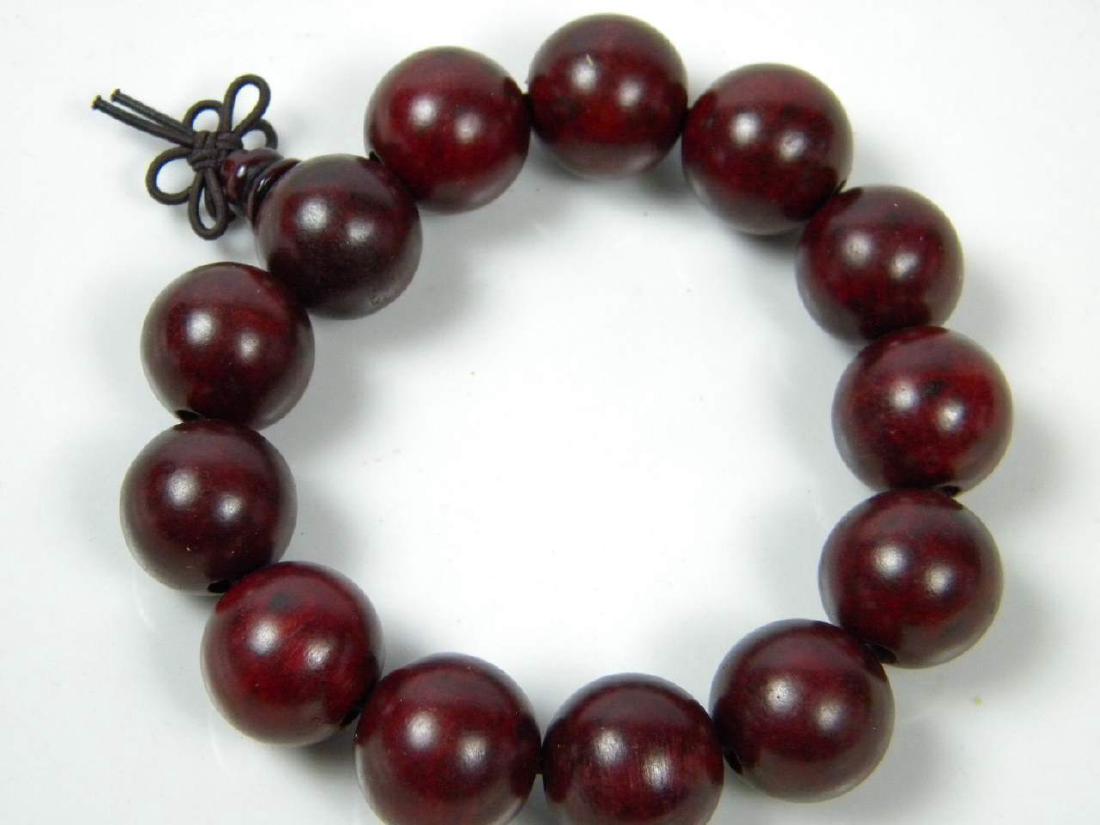 CHINESE BUDDAH  RED PRAYER BEADS BRACELET (1 of 3)