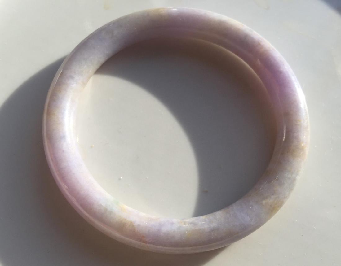 Vintage Natural Purple Jadeite Bracelet (1 of 4)
