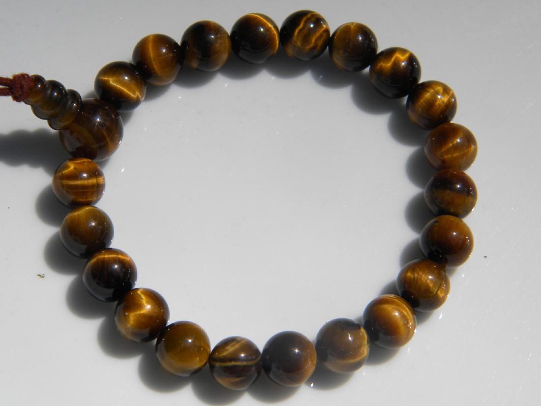 Vintage Tiger's Eye Bead Bracelet (1 of 4)