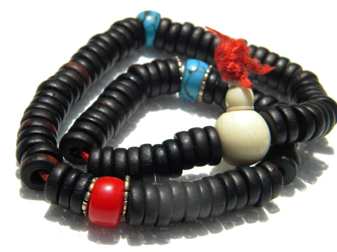 Vintage Nephrite Green Jade Bead Necklace (1 of 5)