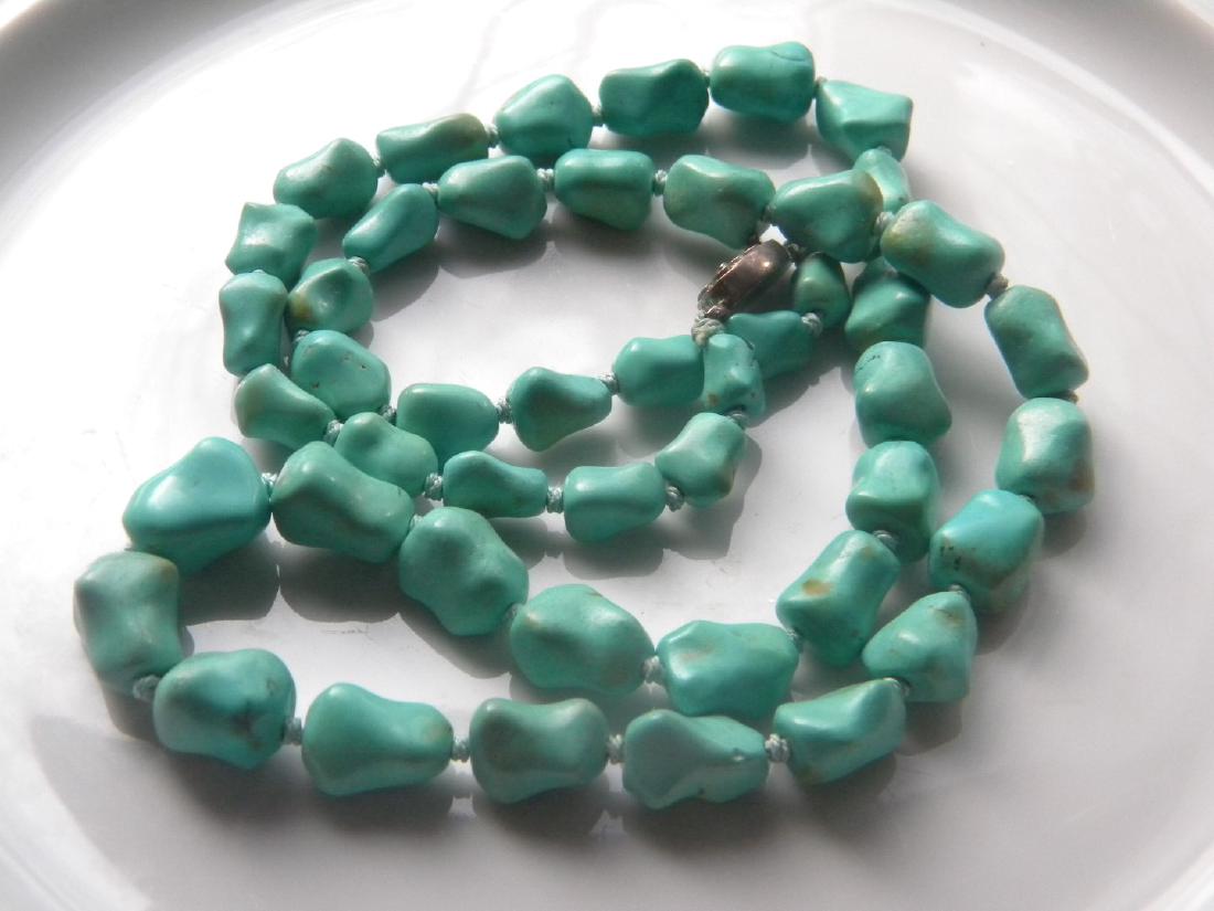 Antique Chinese Natural Turquoise Necklace (1 of 5)