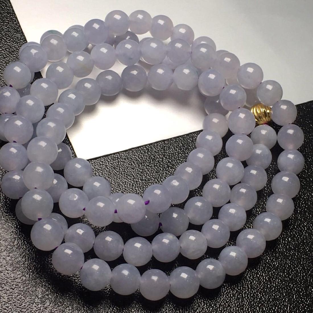 GIA Certified Jadeite Bead Necklace (1 of 4)