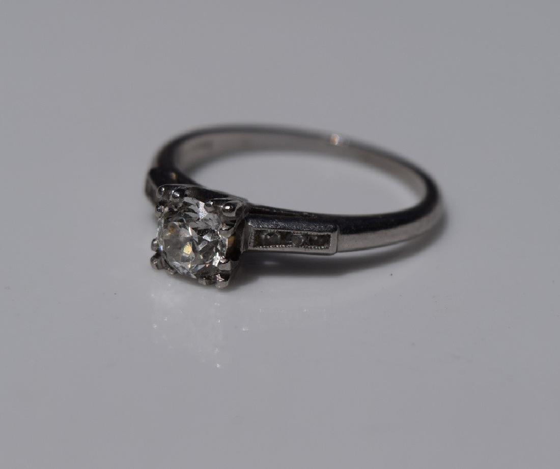 Antique Platinum Diamond Ring (1 of 3)