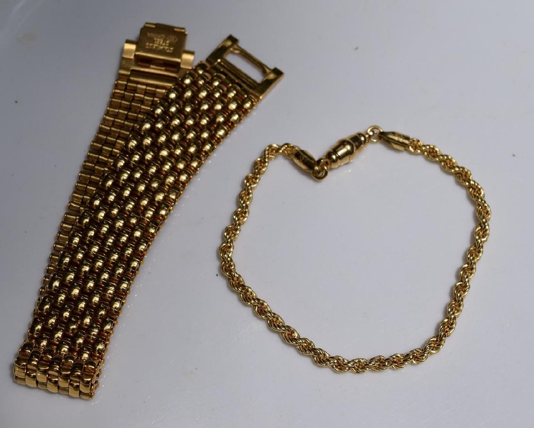 Two Gold Tone Bracelet (1 of 4)